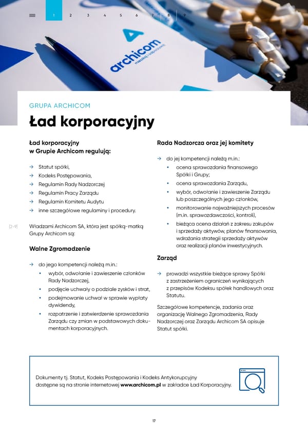 Raport Zrównoważonego Rozwoju Archicom 2022 - Page 17