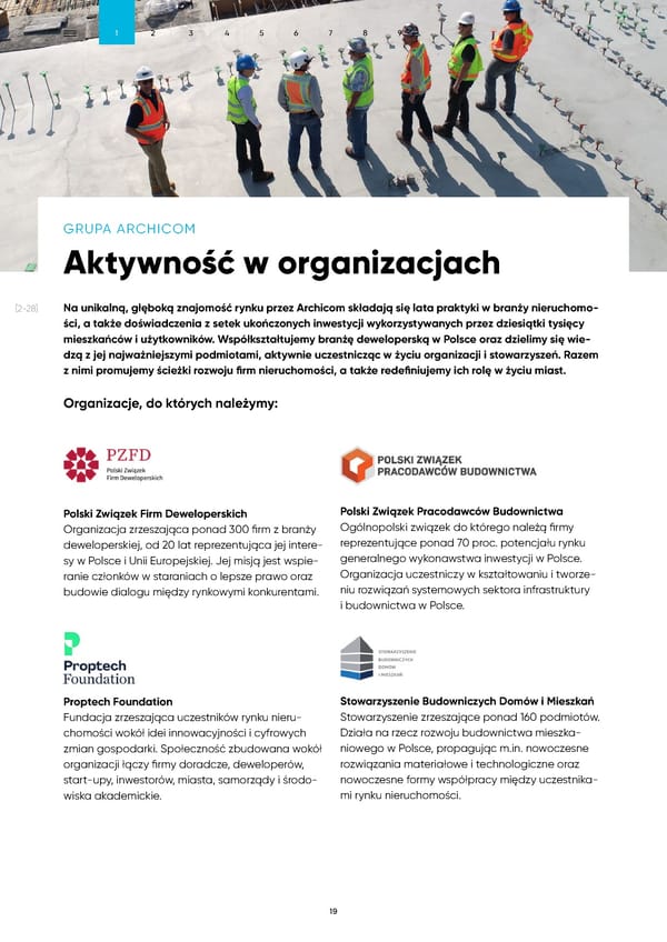 Raport Zrównoważonego Rozwoju Archicom 2022 - Page 19