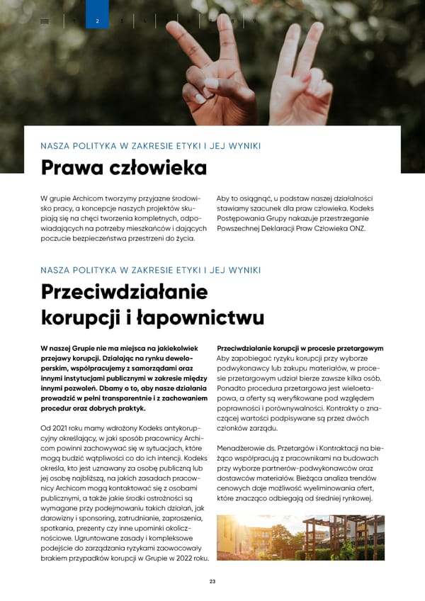 Raport Zrównoważonego Rozwoju Archicom 2022 - Page 23
