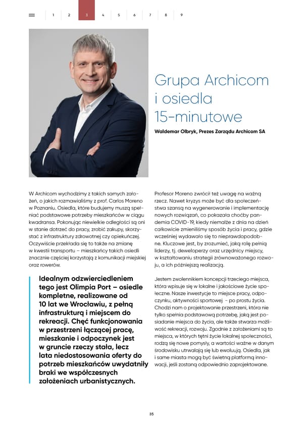 Raport Zrównoważonego Rozwoju Archicom 2022 - Page 35