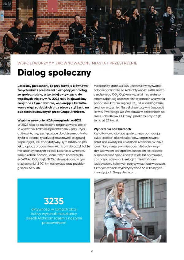 Raport Zrównoważonego Rozwoju Archicom 2022 - Page 37