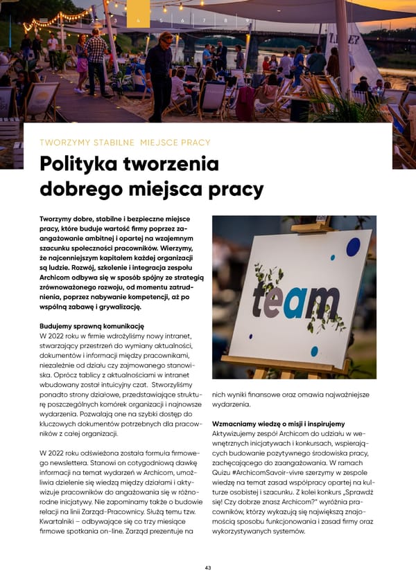 Raport Zrównoważonego Rozwoju Archicom 2022 - Page 43