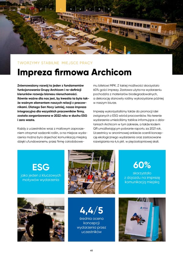 Raport Zrównoważonego Rozwoju Archicom 2022 - Page 45