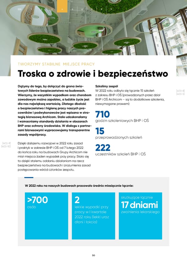Raport Zrównoważonego Rozwoju Archicom 2022 - Page 50