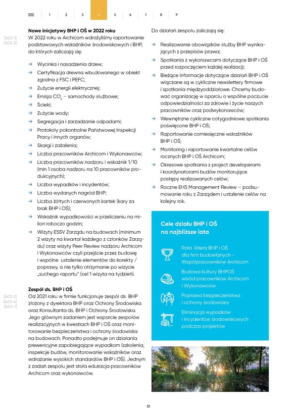 Raport Zrównoważonego Rozwoju Archicom 2022 - Page 51