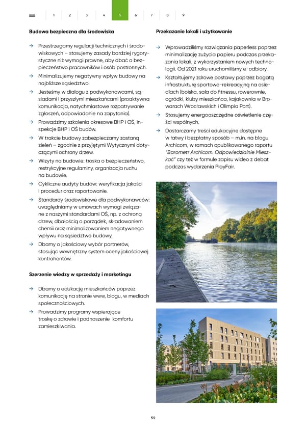 Raport Zrównoważonego Rozwoju Archicom 2022 - Page 59