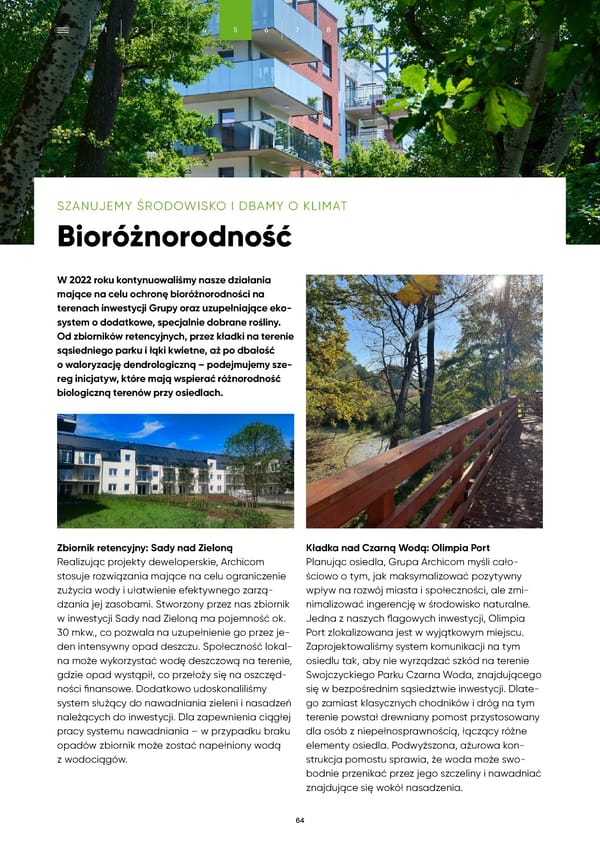 Raport Zrównoważonego Rozwoju Archicom 2022 - Page 64