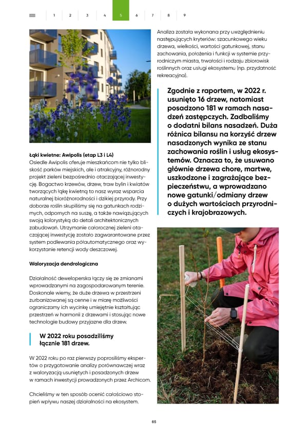 Raport Zrównoważonego Rozwoju Archicom 2022 - Page 65