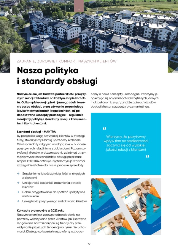 Raport Zrównoważonego Rozwoju Archicom 2022 - Page 70