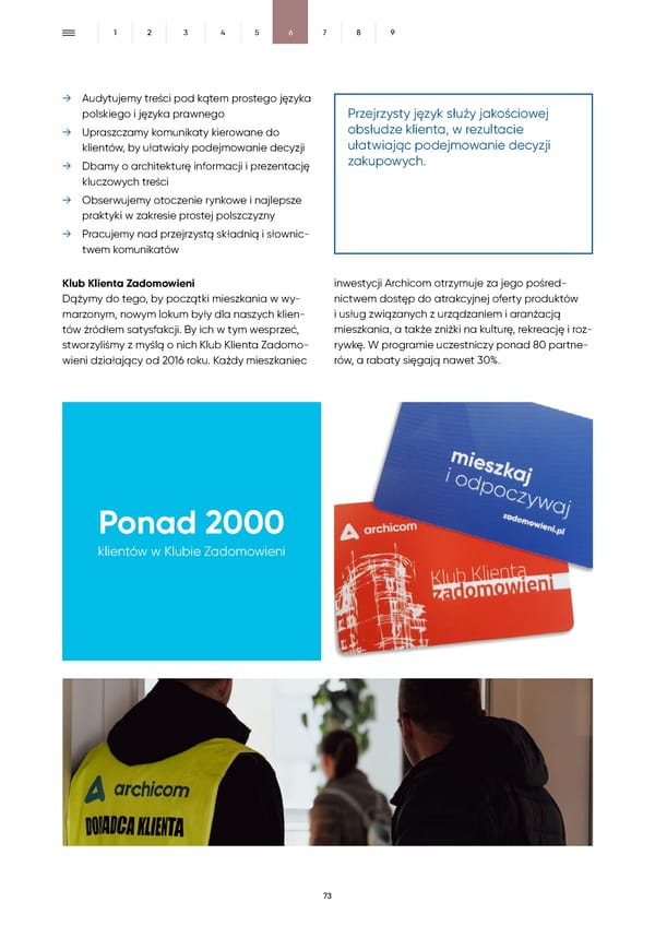 Raport Zrównoważonego Rozwoju Archicom 2022 - Page 73