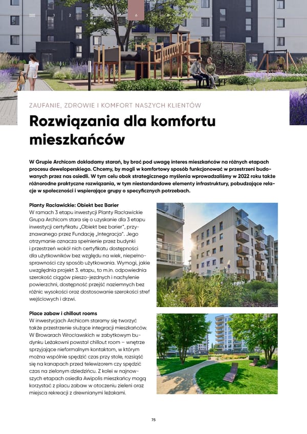 Raport Zrównoważonego Rozwoju Archicom 2022 - Page 75
