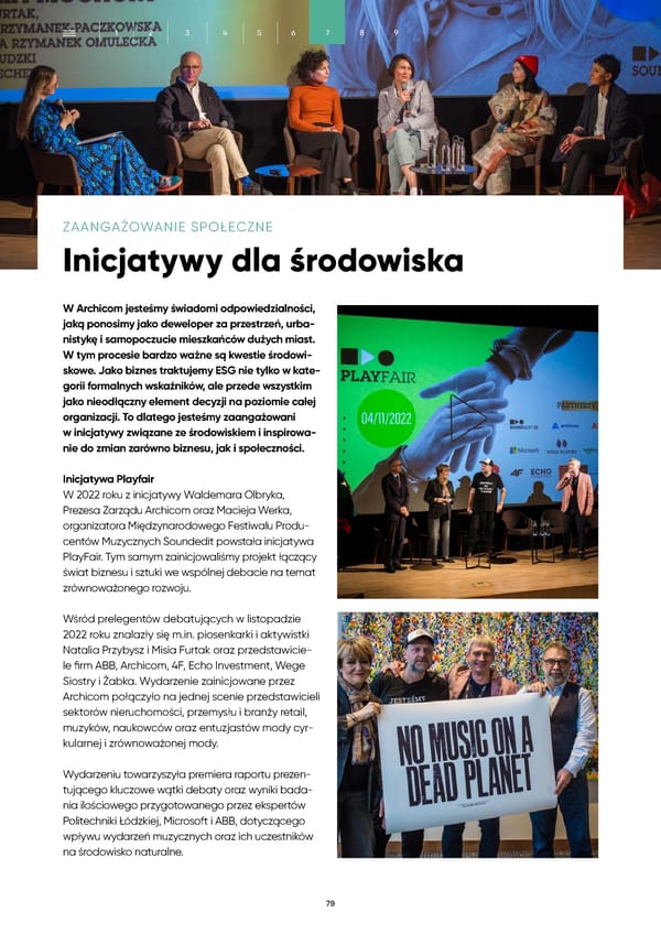 Raport Zrównoważonego Rozwoju Archicom 2022 - Page 79